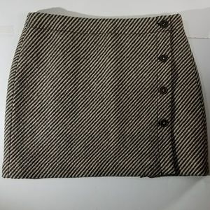 J. Crew Petite Wool Pinstripe Skirt